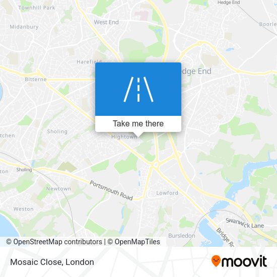Mosaic Close map