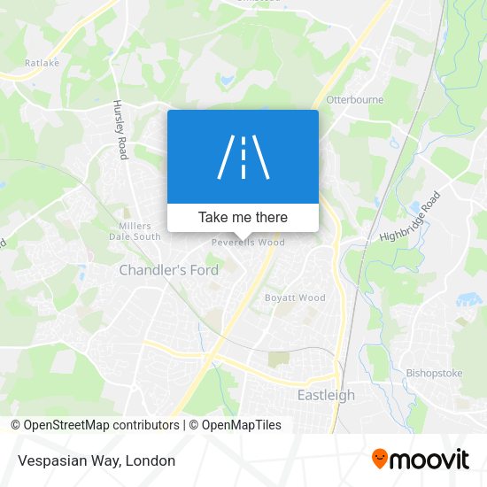 Vespasian Way map