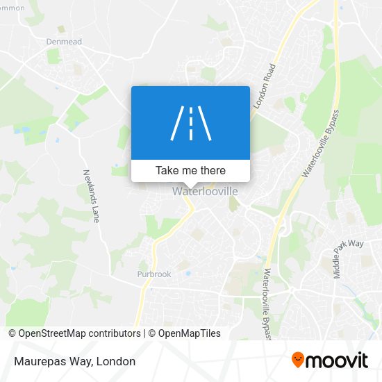 Maurepas Way map