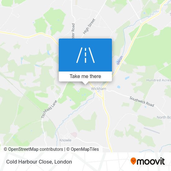 Cold Harbour Close map