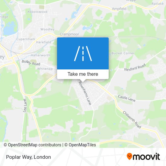 Poplar Way map
