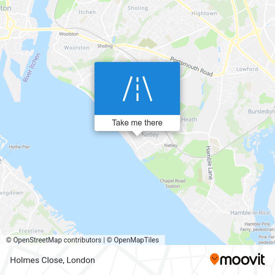 Holmes Close map