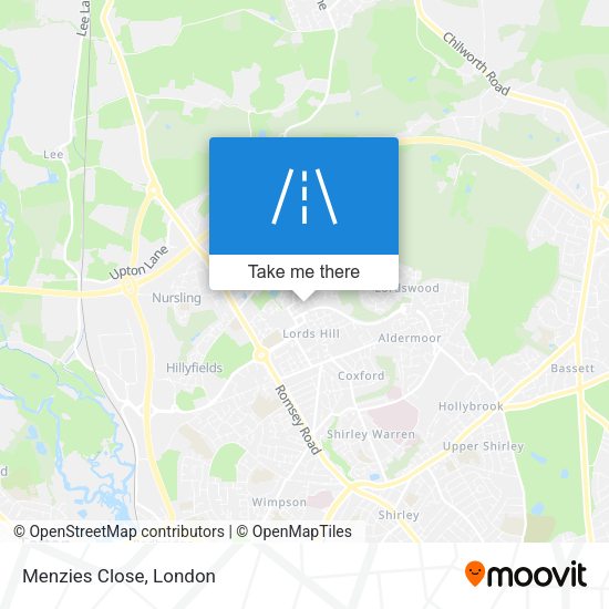 Menzies Close map