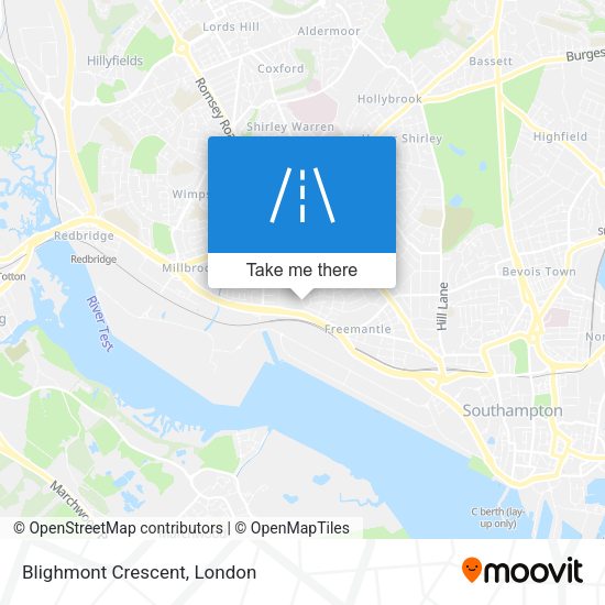 Blighmont Crescent map