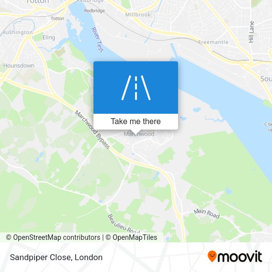 Sandpiper Close map