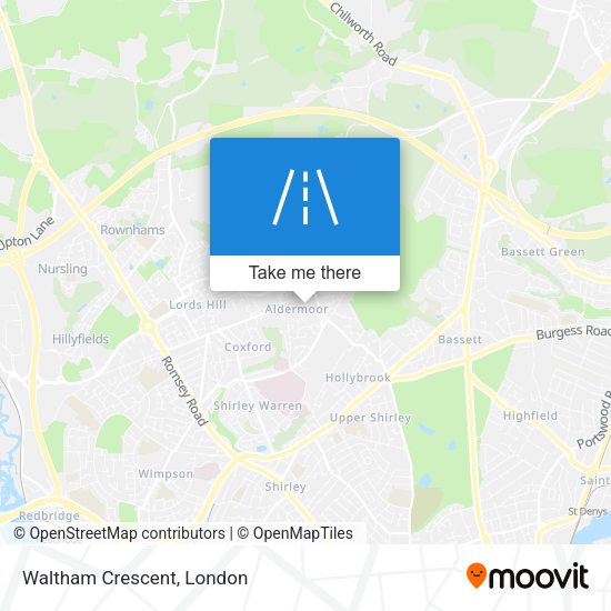 Waltham Crescent map