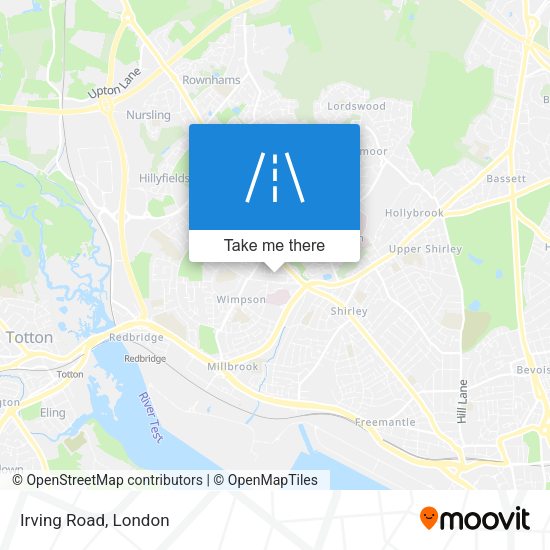 Irving Road map