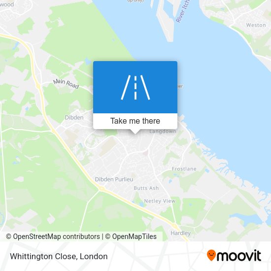 Whittington Close map