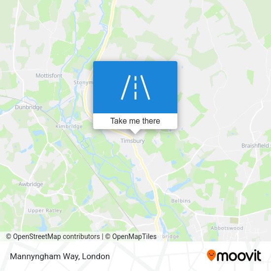 Mannyngham Way map