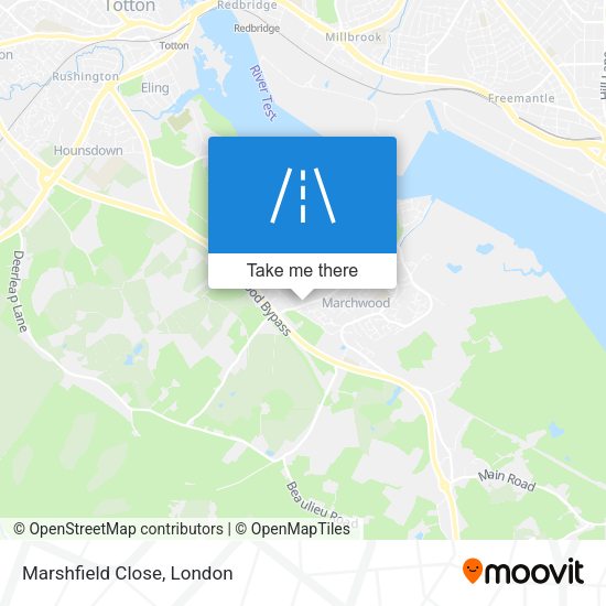 Marshfield Close map