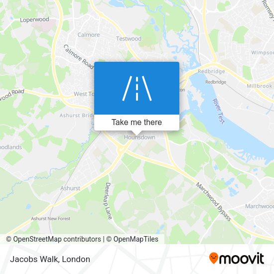Jacobs Walk map
