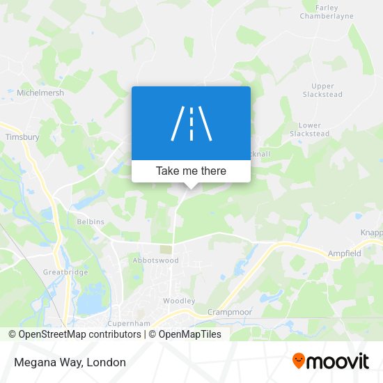 Megana Way map