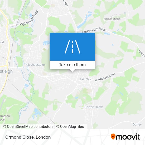 Ormond Close map