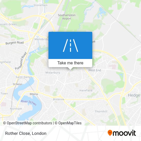 Rother Close map