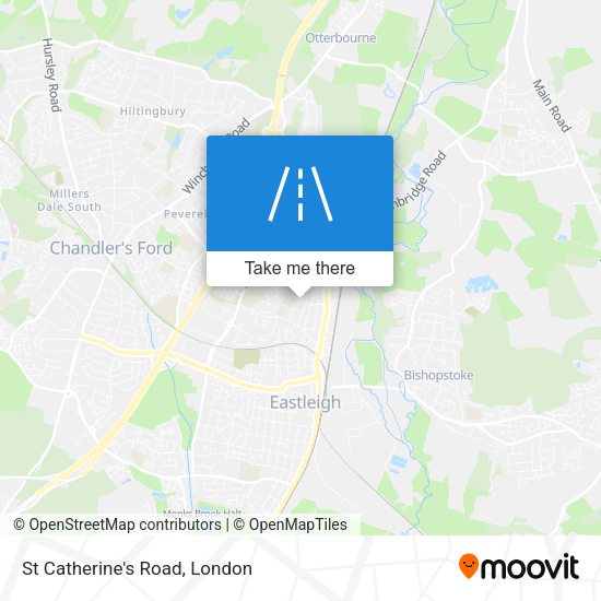 St Catherine's Road map