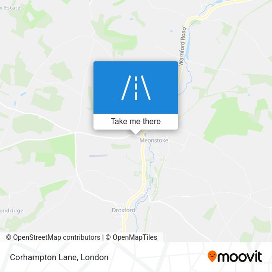 Corhampton Lane map