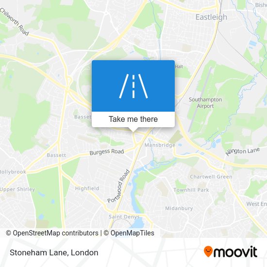 Stoneham Lane map