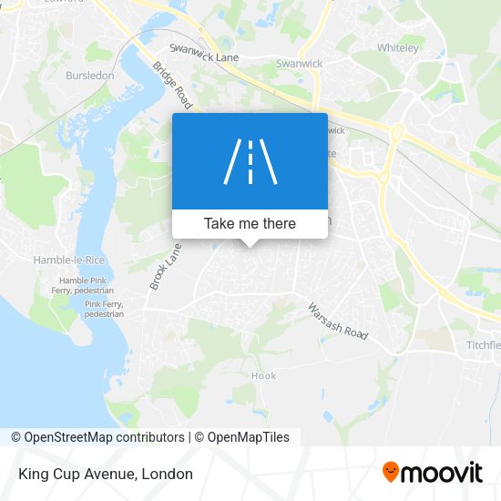 King Cup Avenue map