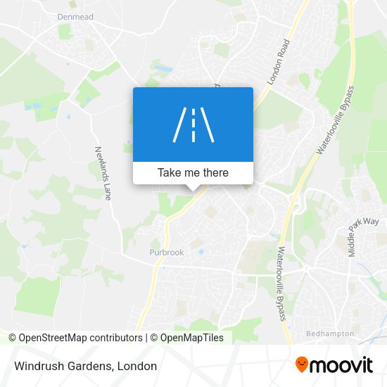 Windrush Gardens map