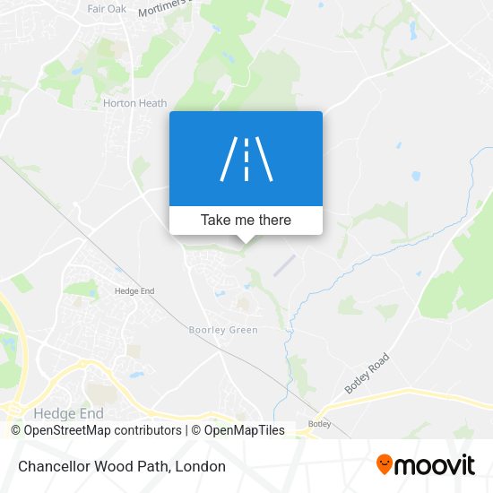 Chancellor Wood Path map