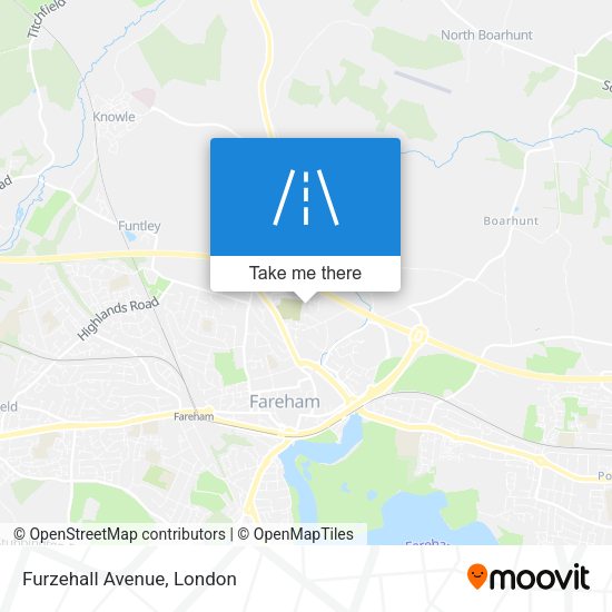 Furzehall Avenue map