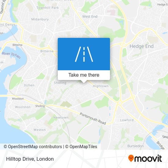 Hilltop Drive map