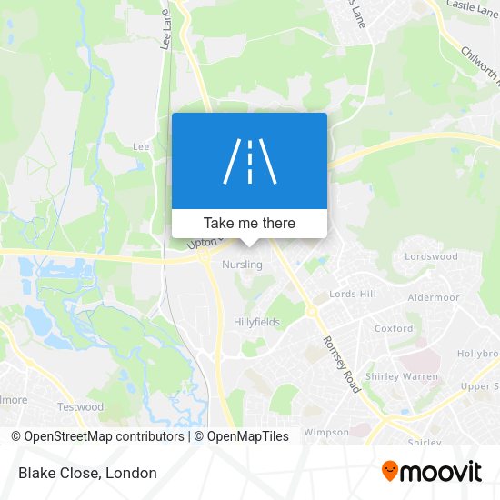 Blake Close map