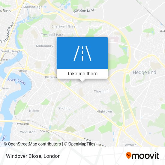 Windover Close map