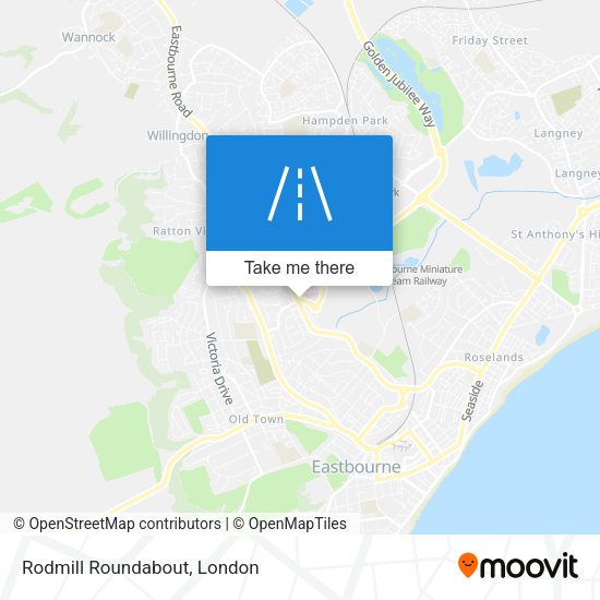Rodmill Roundabout map