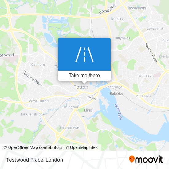 Testwood Place map