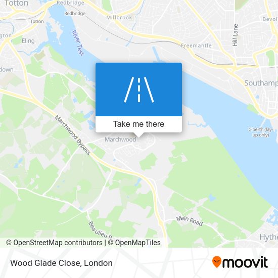 Wood Glade Close map