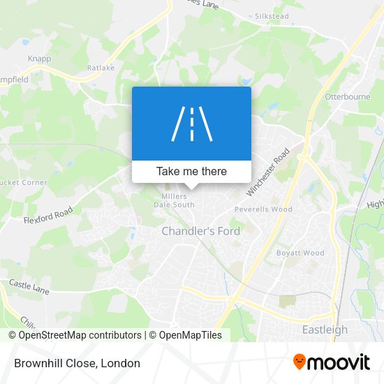 Brownhill Close map