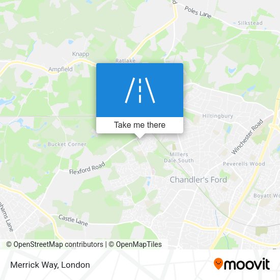 Merrick Way map