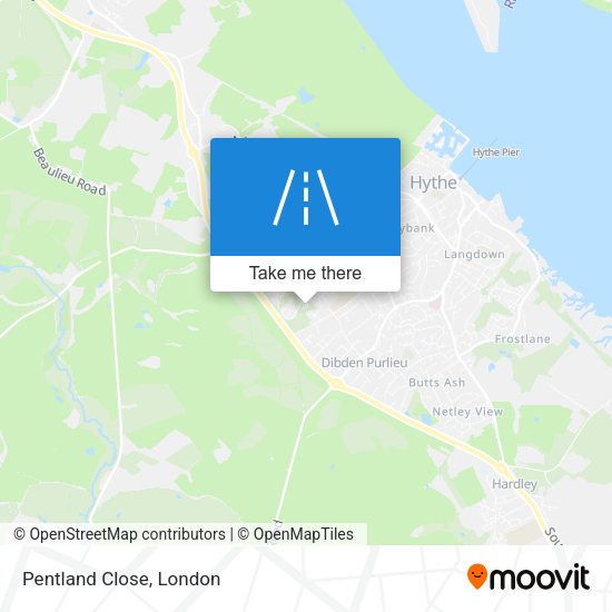 Pentland Close map