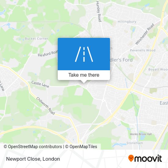 Newport Close map