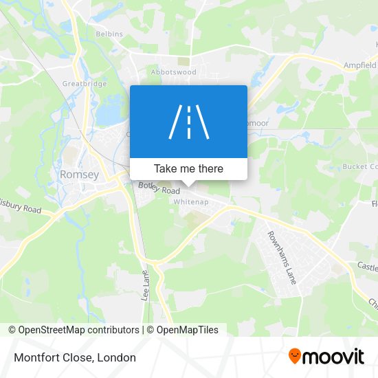 Montfort Close map