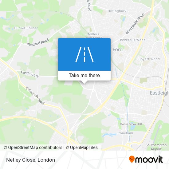 Netley Close map