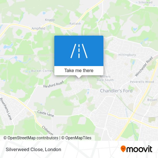 Silverweed Close map