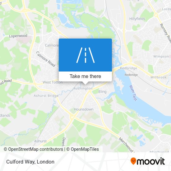 Culford Way map