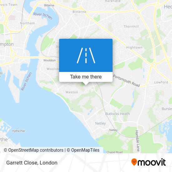 Garrett Close map