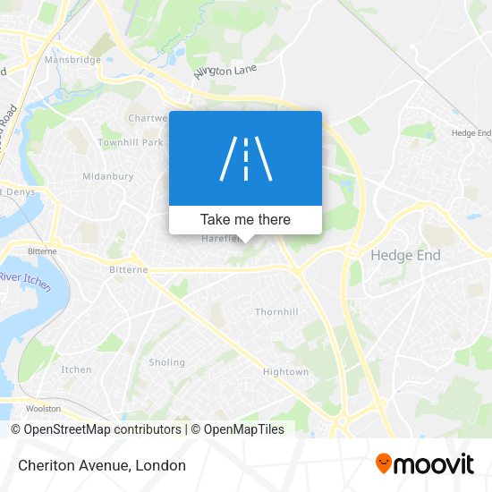 Cheriton Avenue map