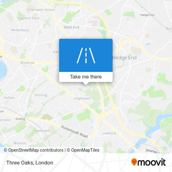 Three Oaks map