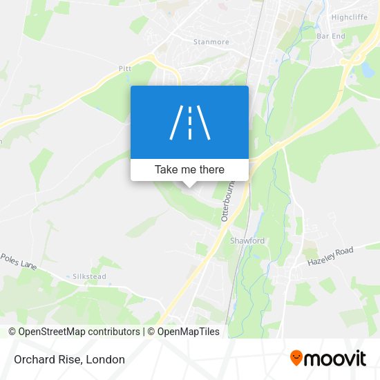 Orchard Rise map