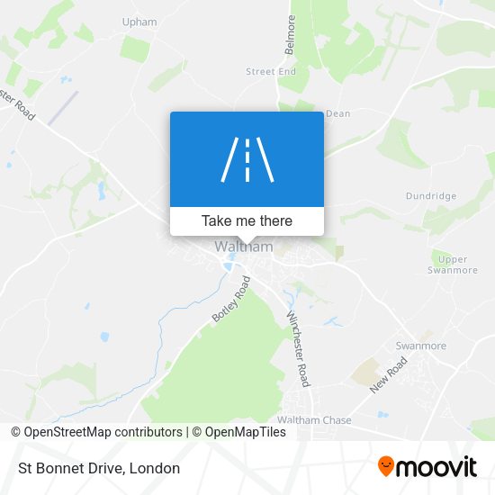 St Bonnet Drive map