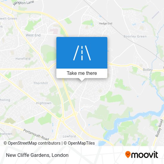 New Cliffe Gardens map