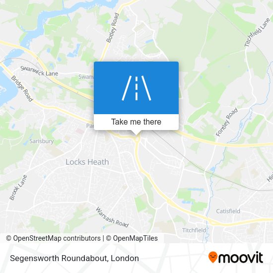 Segensworth Roundabout map
