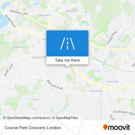 Course Park Crescent map