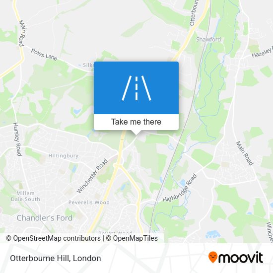 Otterbourne Hill map