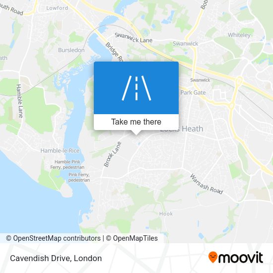 Cavendish Drive map