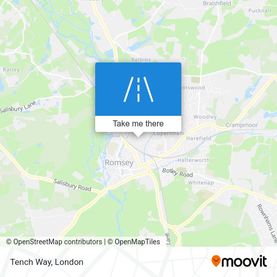 Tench Way map